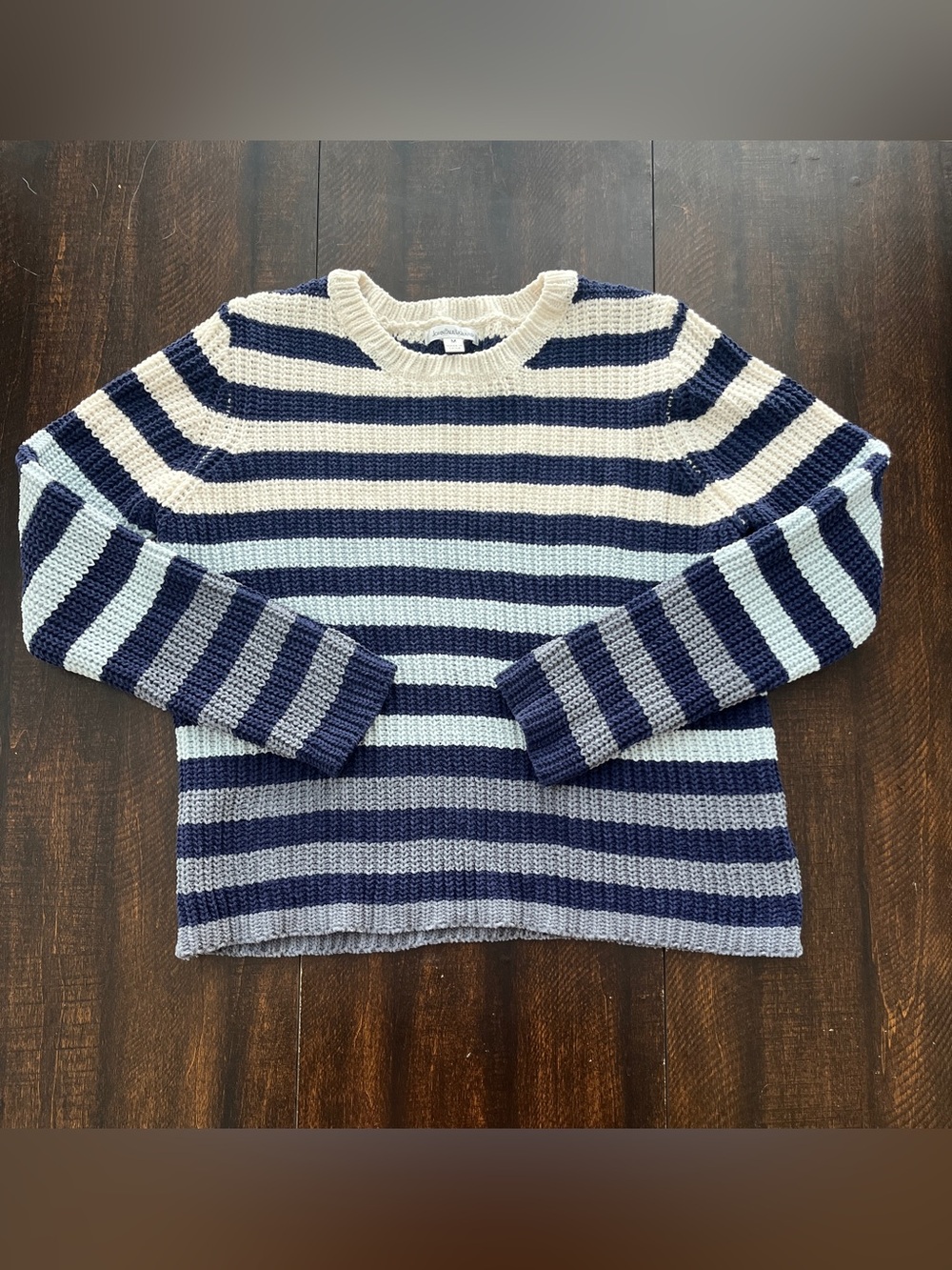Nautical JohnPaulRichard Striped Crewneck Sweater